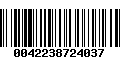 Código de Barras 0042238724037