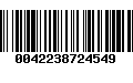 Código de Barras 0042238724549