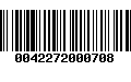 Código de Barras 0042272000708