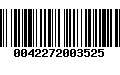 Código de Barras 0042272003525