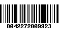 Código de Barras 0042272009923