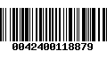 Código de Barras 0042400118879