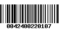 Código de Barras 0042400220107