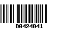 Código de Barras 00424041