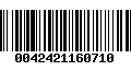 Código de Barras 0042421160710