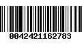 Código de Barras 0042421162783