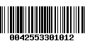 Código de Barras 0042553301012