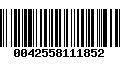 Código de Barras 0042558111852