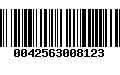 Código de Barras 0042563008123