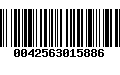 Código de Barras 0042563015886