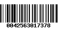 Código de Barras 0042563017378