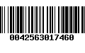 Código de Barras 0042563017460