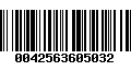 Código de Barras 0042563605032