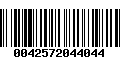 Código de Barras 0042572044044