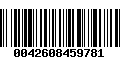 Código de Barras 0042608459781