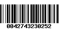 Código de Barras 0042743230252