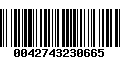 Código de Barras 0042743230665