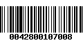 Código de Barras 0042800107008