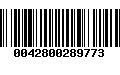 Código de Barras 0042800289773