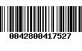 Código de Barras 0042800417527