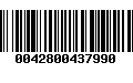 Código de Barras 0042800437990