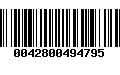 Código de Barras 0042800494795