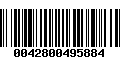 Código de Barras 0042800495884