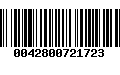 Código de Barras 0042800721723