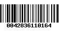 Código de Barras 0042836110164