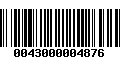 Código de Barras 0043000004876