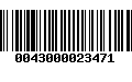 Código de Barras 0043000023471