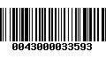 Código de Barras 0043000033593