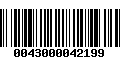 Código de Barras 0043000042199