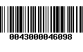 Código de Barras 0043000046098