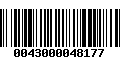 Código de Barras 0043000048177