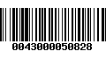 Código de Barras 0043000050828