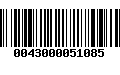 Código de Barras 0043000051085