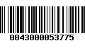 Código de Barras 0043000053775