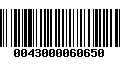 Código de Barras 0043000060650