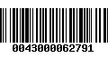 Código de Barras 0043000062791