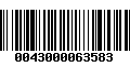 Código de Barras 0043000063583