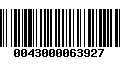 Código de Barras 0043000063927