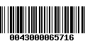 Código de Barras 0043000065716