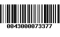 Código de Barras 0043000073377