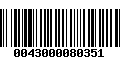 Código de Barras 0043000080351