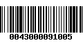 Código de Barras 0043000091005