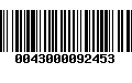 Código de Barras 0043000092453