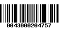 Código de Barras 0043000204757