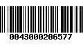 Código de Barras 0043000206577