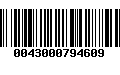 Código de Barras 0043000794609